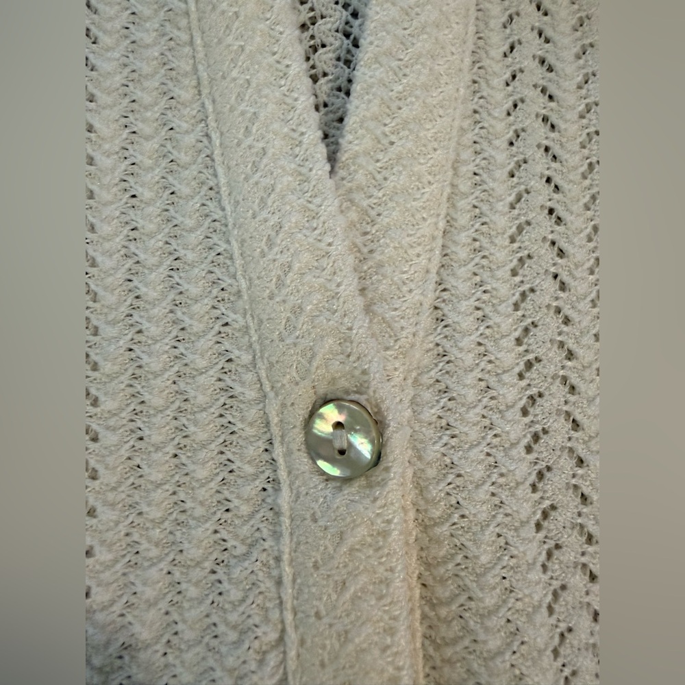 Chenault Cream Knit Sleeveless  2 piece beach Set size xl - Picture 3 of 4
